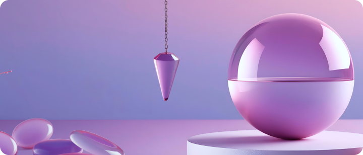 Pendule et boule de cristal